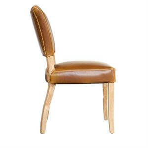 Marquess Chestnut Leather Dining Chair